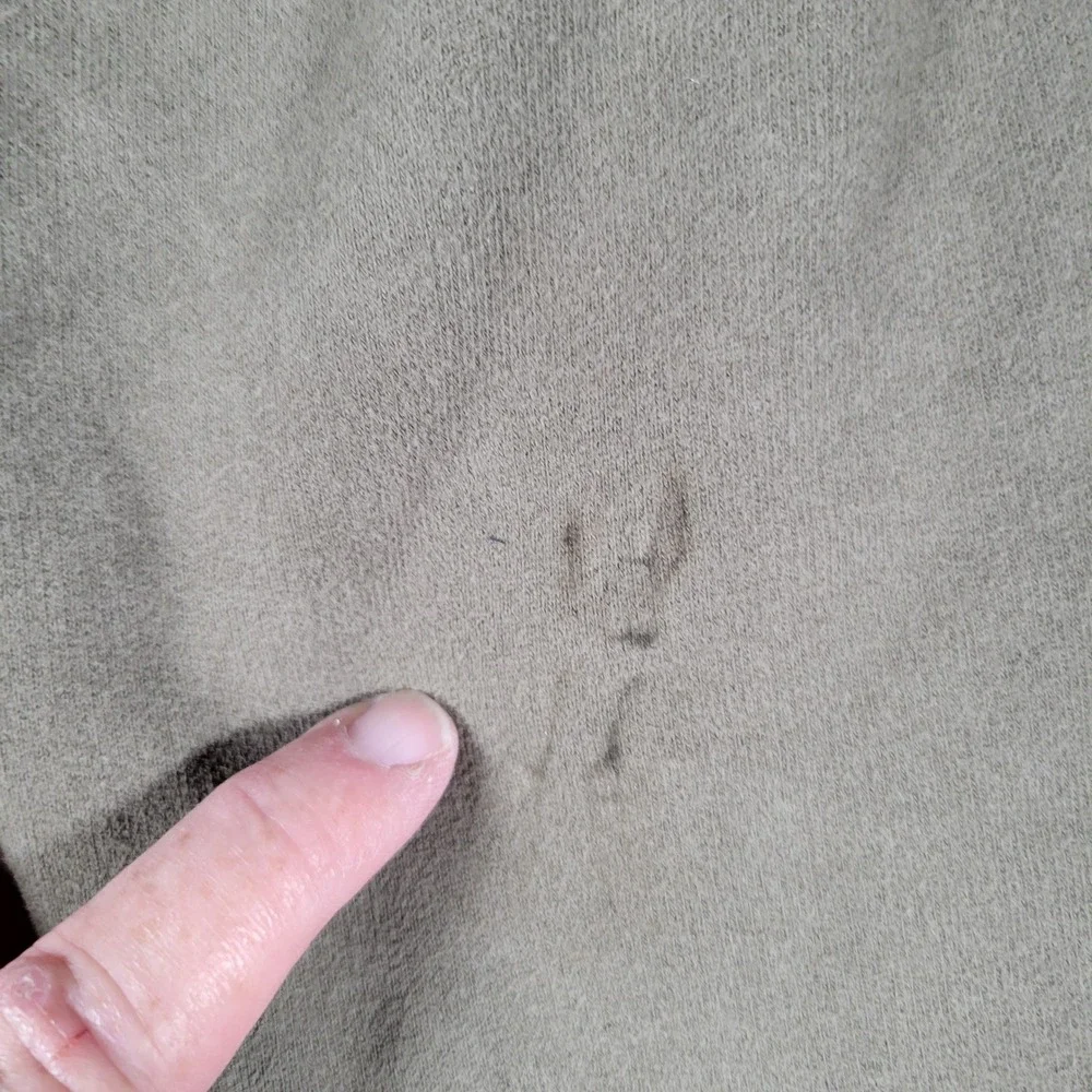 Lands' End Serious Sweats Joggers Womens Size M 10-12 Olive Green Tapered Pants - Picture 13 of 13